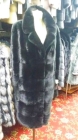 Норковое пальто длинное (черное)