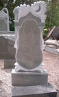 Памятник из мрамора мусульманский на кладбище №6