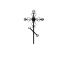 Кованый крест на могилу «Узорный»
