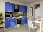 Синяя кухня прямая
