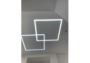 Натяжной потолок световая линия