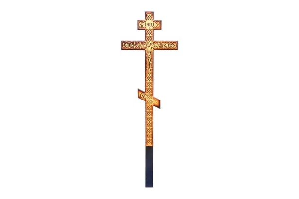 Деревянный крест на могилу «Винтаж»